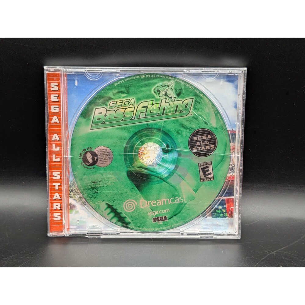 Sega Bass Fishing Sega Dreamcast 1999 Game Disc + Case